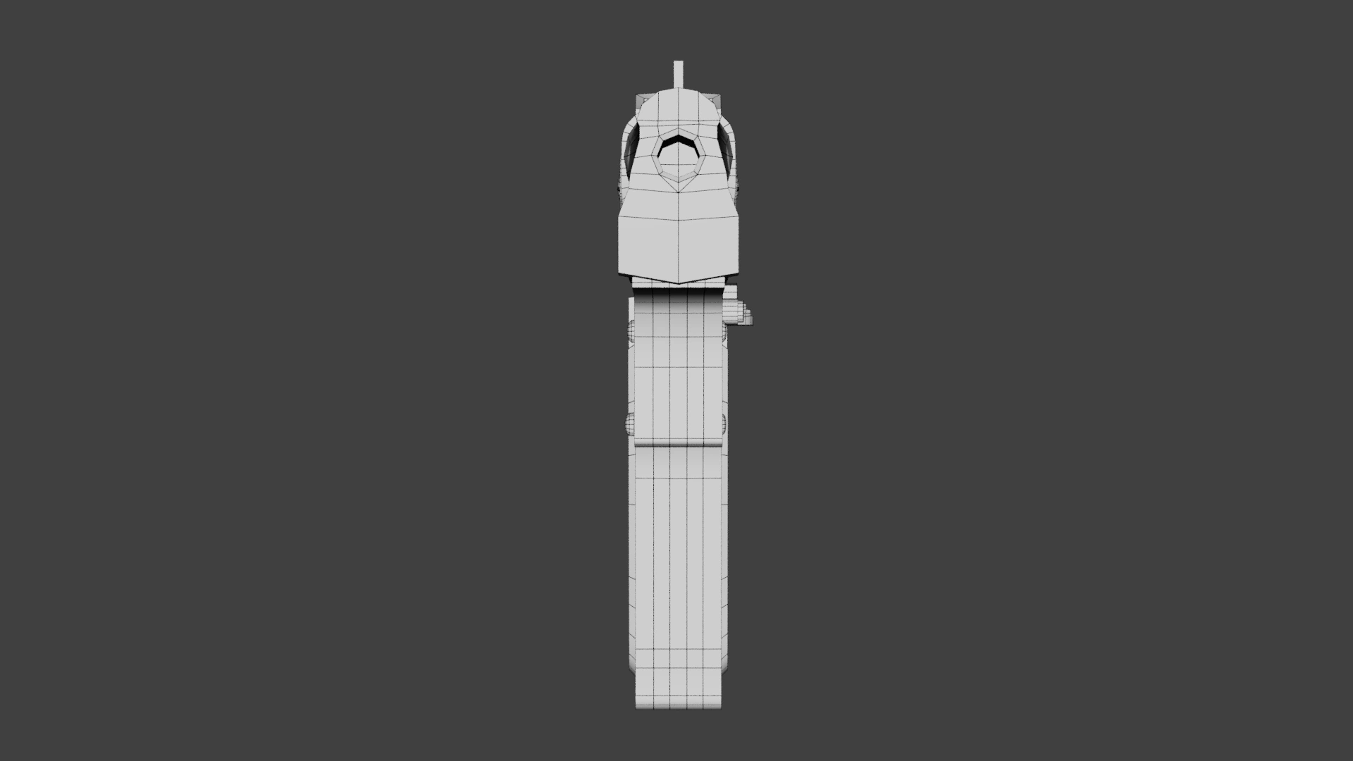 Deagle 3D model front view