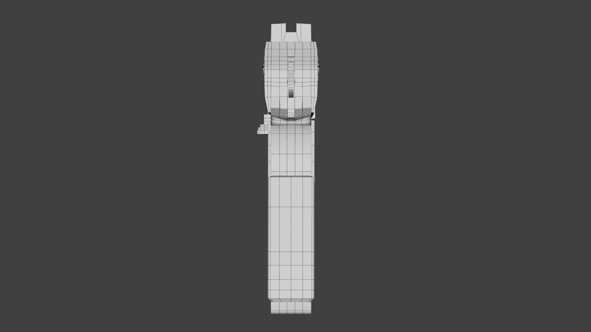 Deagle 3D model rear view